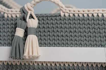Custom Baby Moses Basket in Our Signature Stitch