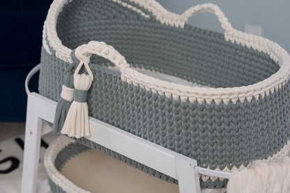 Custom Baby Moses Basket in Our Signature Stitch