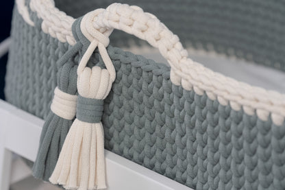 Custom Baby Moses Basket in Our Signature Stitch