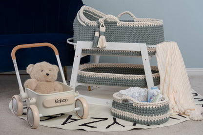 Custom Baby Moses Basket in Our Signature Stitch