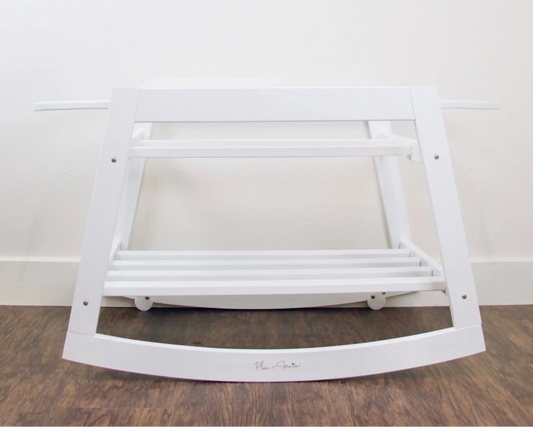 Modern Basket Stand in White